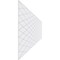 Ekena Millwork Set of Four Panels for 94 1/2"W x 28 1/4"H Linked Diamond Fretwork Wainscot Wall Paneling WPKP14X01X47LDM - alternate 5